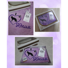 Саме рушник для рук бавовна 30х50 см Юлія вівчарка