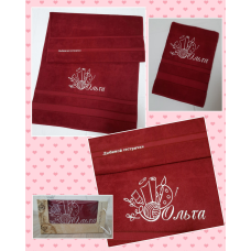 Саме лазневий рушник бавовна 70х140 см сестри Ольга