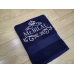 Іменний банний рушник бавовна 70х140см Mr темно-синій Іменний банний рушник бавовна 70х140см Mr темно-синій