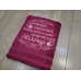 Банний рушник бавовна 70х140см Алла Хрещена малиновий Банний рушник бавовна 70х140см Алла Хрещена малиновий