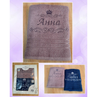 Саме лазневий рушник бавовна 70х140 см Анна