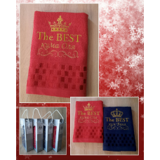 Саме лицьовий рушник бавовна 50х90 см The BEST кума Оля