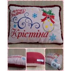 Іменна подушкаянисте Різдво