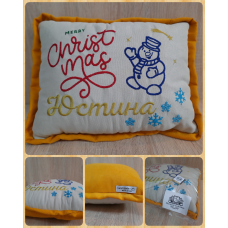 Іменна подушка Юстина Різдво