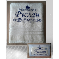 Саме лазневий рушник бавовна 70х140 см Руслан