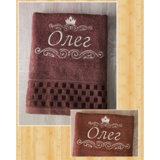 Саме лазневий рушник бавовна 70х140 см Олег