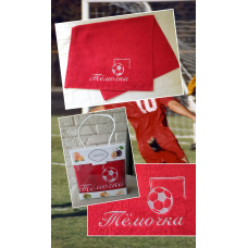 Саме рушник для рук бавовна 40х70 см футболіст Темочка