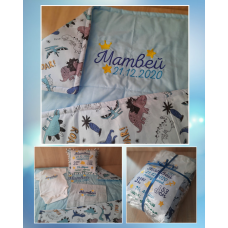 Іменна стьобана ковдра Матвей 100х100см