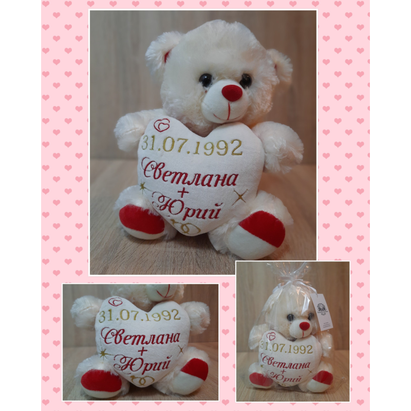 Ведмедик весілля метрика 23см річниця