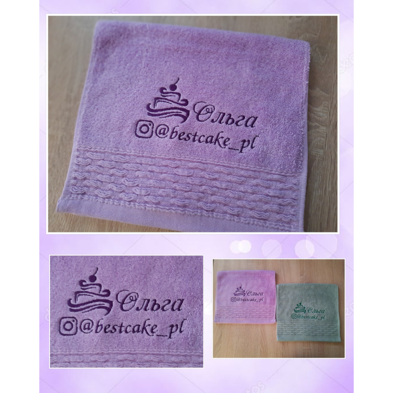 Іменний рушник для рук бавовна 30х50см Ольга бузковий Іменний рушник для рук бавовна 30х50см Ольга бузковий