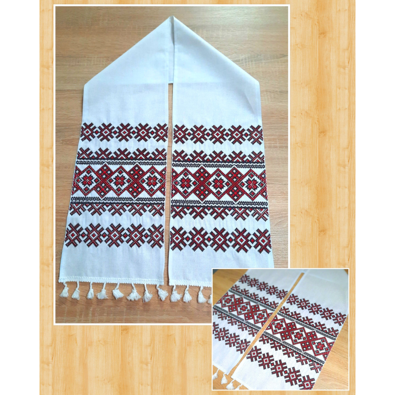 Рушник весільний льон 35х150см Рушник весільний льон 35х150см