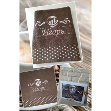 Саме лицьовий рушник бавовна 50х90 см Ігор