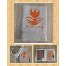 Іменний банний рушник бавовна 70х140см клуб плавання Рівне Stoiev Team