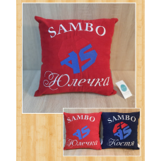 Іменна подушка Юлечка Sambo fias червоний
