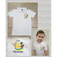 Футболка-поло-вишиванка сорочка до школи дитяча NEXT 100% бавовна