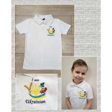 Футболка-поло-вишиванка сорочка до школи дитяча NEXT 100% бавовна