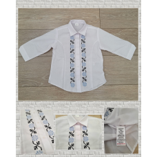 Сорочка-вишиванка для дівчинки Мілана блакитний