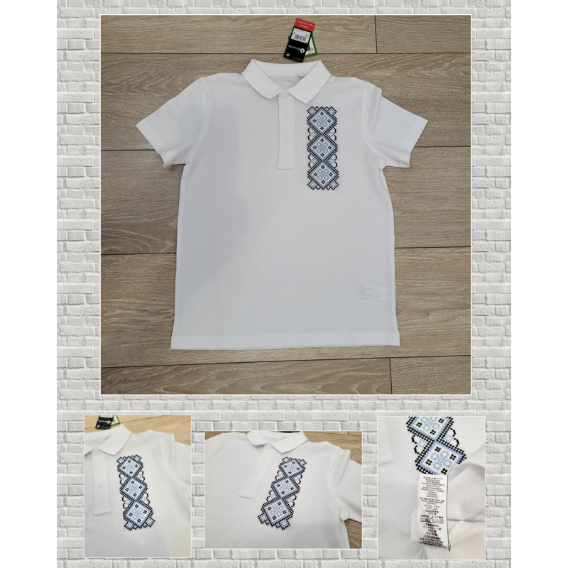 Футболка-поло-вишиванка сорочка дитяча 100% бавовна Макс Футболка-поло-вишиванка сорочка дитяча 100% бавовна Макс