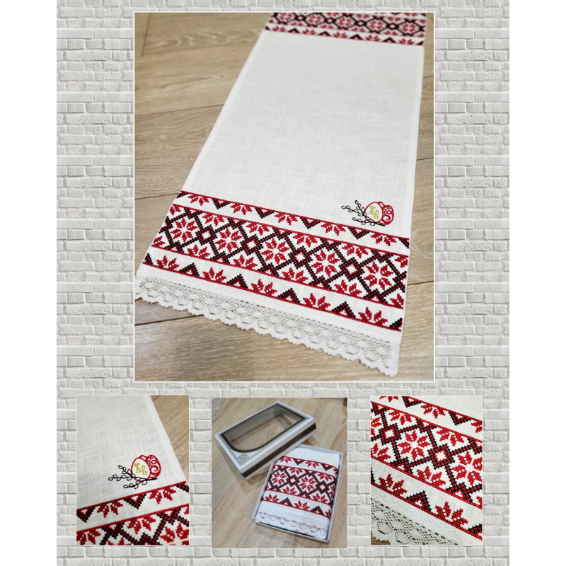 Рушник великодній льон 35х70 Рушник великодній льон 35х70