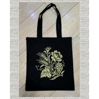 Шопер Вишиванка чорний бавовна