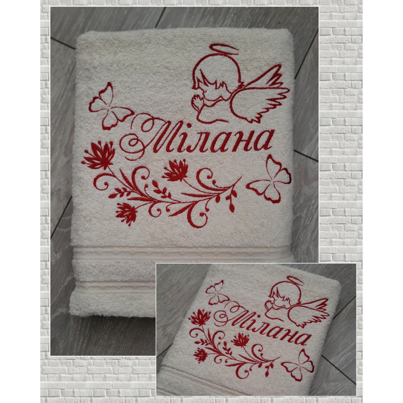 Банний рушник бавовна 70х140см Мілана рожевий Банний рушник бавовна 70х140см Мілана рожевий