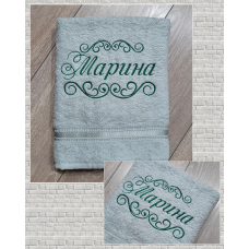 Банний рушник бавовна 70х140см Марина м“ятний