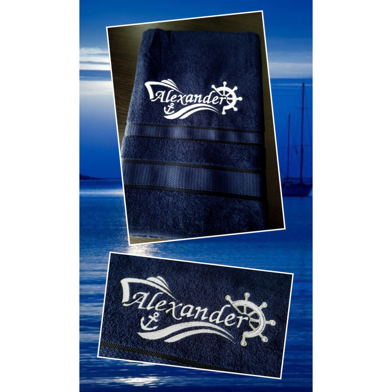 Саме лазневий рушник бавовна 70х140 см морський Alexander Саме лазневий рушник бавовна 70х140 см морський Alexander