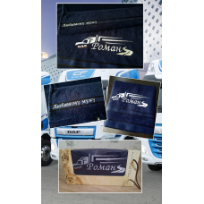 Саме лазневий рушник бавовна 70х140 см далекобійник Роман