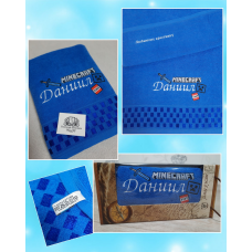 Саме лазневий рушник бавовна 70х140см Стівен Minecraft