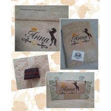 Саме лазневий рушник бавовна 70х140 см Анна